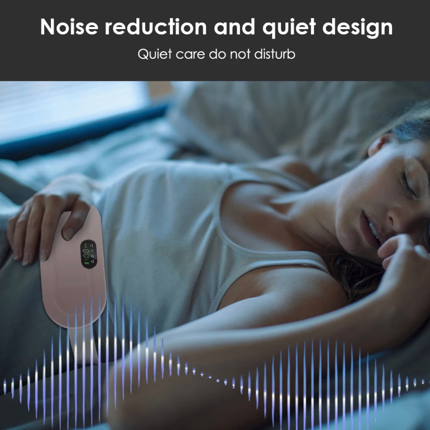 Period Cramp Massager Vibrating Heating Belt